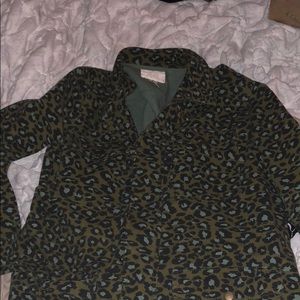Green Cheetah Army Jacket